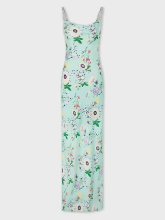Jurk met bloemenpatroon en kettingdetails