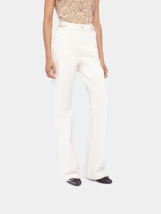 Kenmerkende off-white jeans met 1969-schijfjes