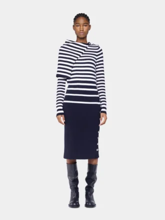 Midi-jurk van wol