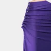 Midi-rok van gedrapeerde jersey