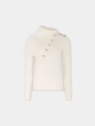 Off white trui van wol