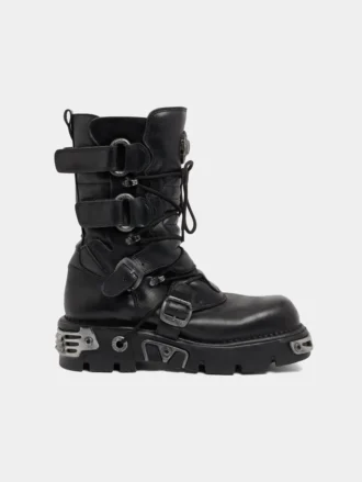 Rabanne x New Rock zwarte laarzen