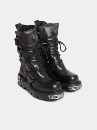 Rabanne x New Rock zwarte laarzen