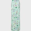 Rok met bloemenpatroon en kettingdetails