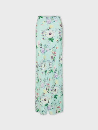 Rok met bloemenpatroon en kettingdetails