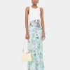 Rok met bloemenpatroon en kettingdetails
