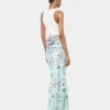 Rok met bloemenpatroon en kettingdetails