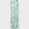 Rok met bloemenpatroon en kettingdetails