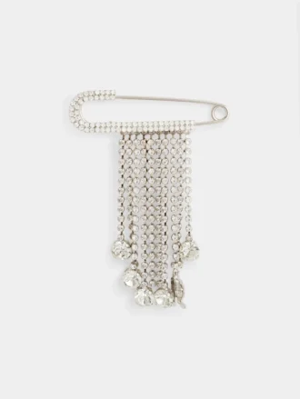 Speldbedeltje met strass